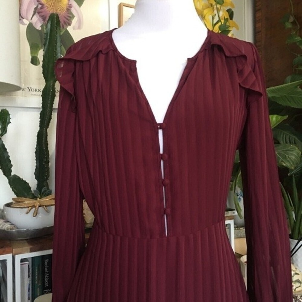 LINI Long Sleeve Ruffled Mini Dress - Picture 4 of 13